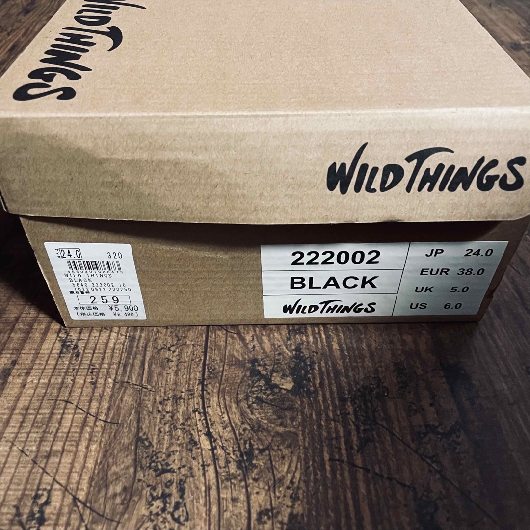WILDTHINGS - WILD THINGS 2WAY モックシューズ ブラック 24