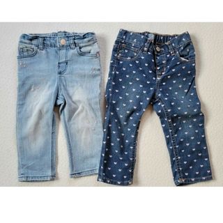 ベビーギャップ(babyGAP)のbabyGAP H＆M デニムパンツ 80 90 売り(パンツ)