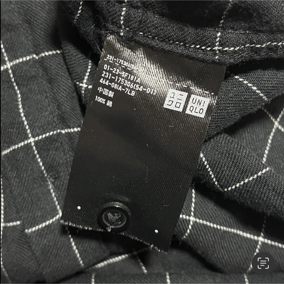 UNIQLO(ユニクロ)のO UNIQLO チェック 長袖 襟付き シャツ グリッド レディースのトップス(シャツ/ブラウス(長袖/七分))の商品写真