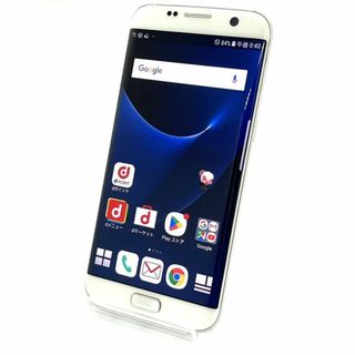 サムスン(SAMSUNG)のGalaxy S7 edge SC-02H ホワイト docomo シムフリー㉗(スマートフォン本体)