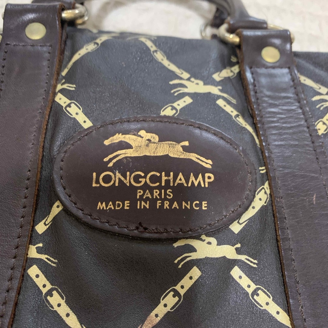 LONGCHAMP - LONGCHAMP ロンシャン 総柄ボストンバッグ LONGCHAMP - LONGCHAMP ロンシャン 総柄ボストンバッグ