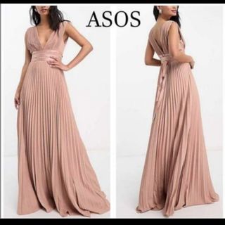 asos　エイソス　イギリス発　ロングワンピース　タグ付き　ドレス　UK12