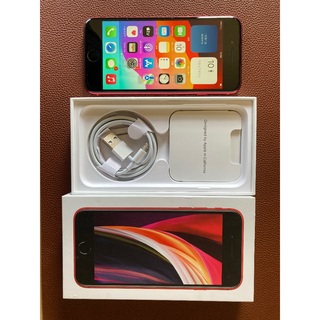 アイフォーン(iPhone)のiPhone SE2 レッド　64GB SIMフリー(スマートフォン本体)