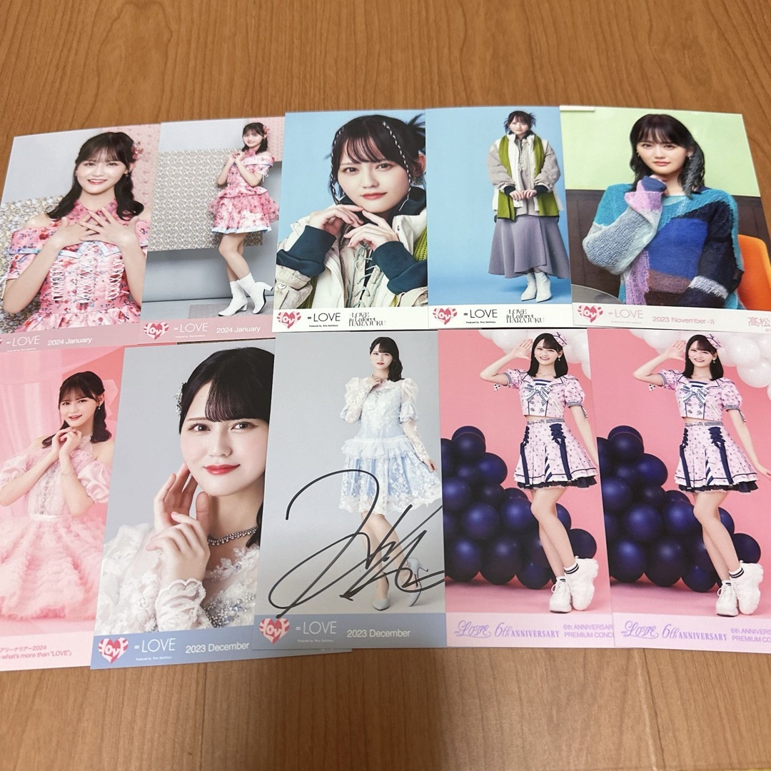 =LOVE イコラブ 髙松瞳 直筆サイン エンタメ/ホビーのタレントグッズ(アイドルグッズ)の商品写真