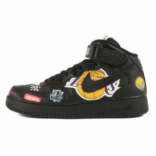 シュプリーム(Supreme)のSupreme シュプリーム サイズ:28.0cm 18SS NIKE NBA AIR FORCE 1 MID 07 SUPREME (AQ8017-001) ナイキ エアフォース1 ミッド ブラック 黒 US10 ミドルカット スニーカー コラボ シューズ 靴【メンズ】【中古】(スニーカー)