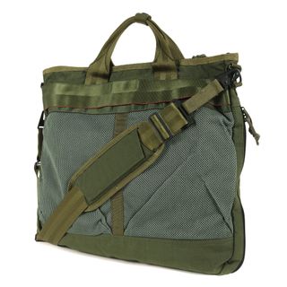 BRIEFING - BRIEFING ブリーフィング BEAMS PLUS ビームス プラス 別注 ヘルメットバッグ Helmet Bag USA製 カーキ カバン ブランド コラボ【メンズ】【中古】