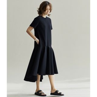 美品 theory luxe ロングシャツドレス ウォッシャブル ベージュ 38