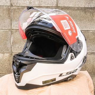 LS2 チャレンジャーF 白 サイズXL(ヘルメット/シールド)