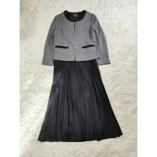 美品♡トクコプルミエヴォル　総柄プリーツロングワンピース　縮絨加工　フレアマキシnakoのお洋服