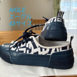 エーグル(AIGLE)のAIGLE(エーグル)スニーカー　ネイビー43サイズ(スニーカー)