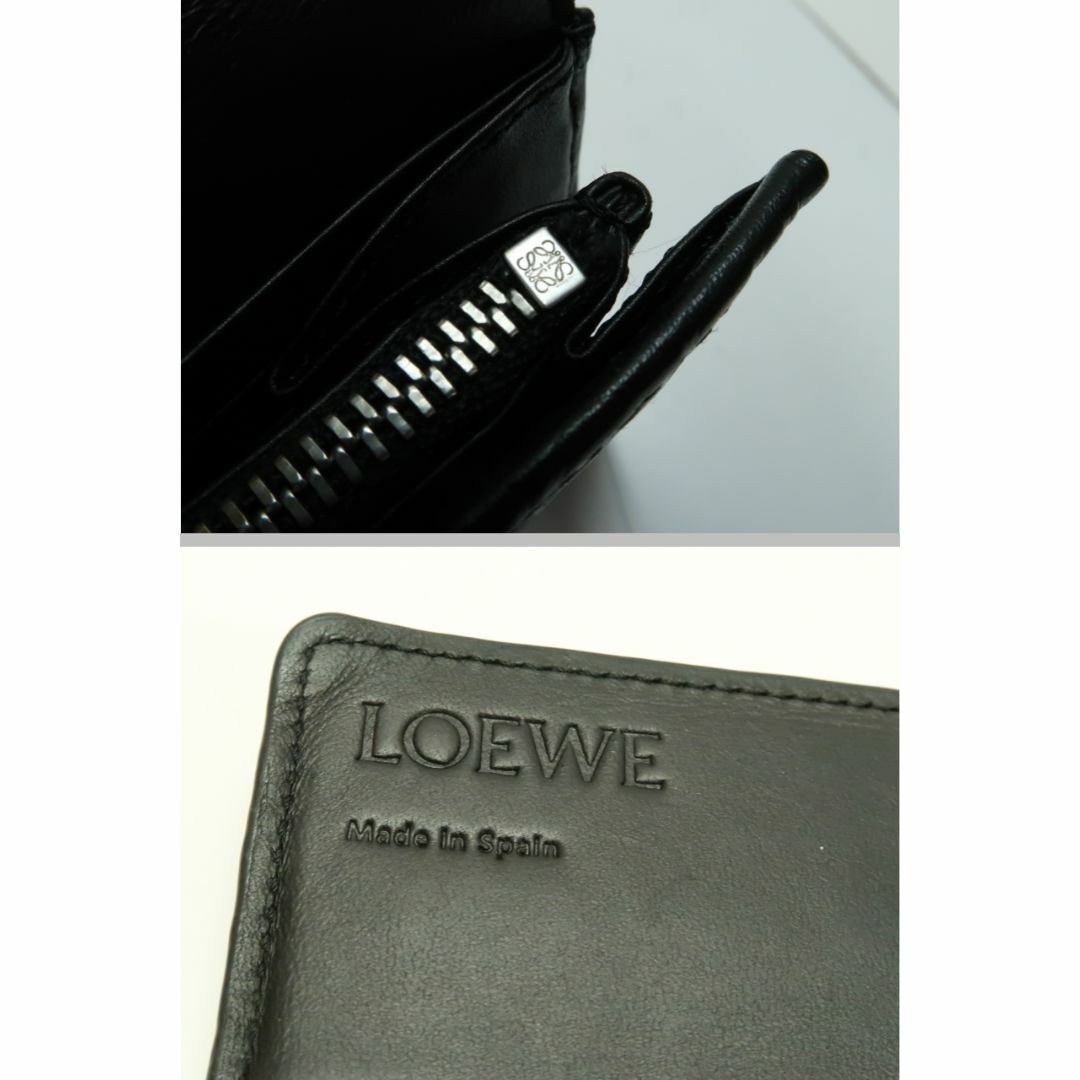 LOEWE(ロエベ)のロエベ　リピートアナグラム　エンボス加工　黒色系　　長財布　18678401 レディースのファッション小物(財布)の商品写真