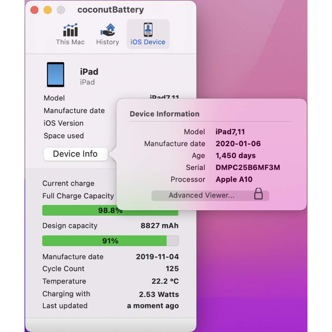 Apple(アップル)のiPad 第7世代 WiFi 32GB スペースグレイ 91.0% スマホ/家電/カメラのPC/タブレット(タブレット)の商品写真