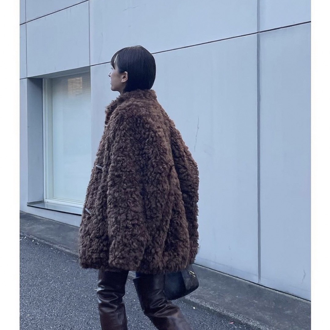 CLANE - CLANE CURL FUR SHORT COAT ブラウンの通販 by おもち's shop