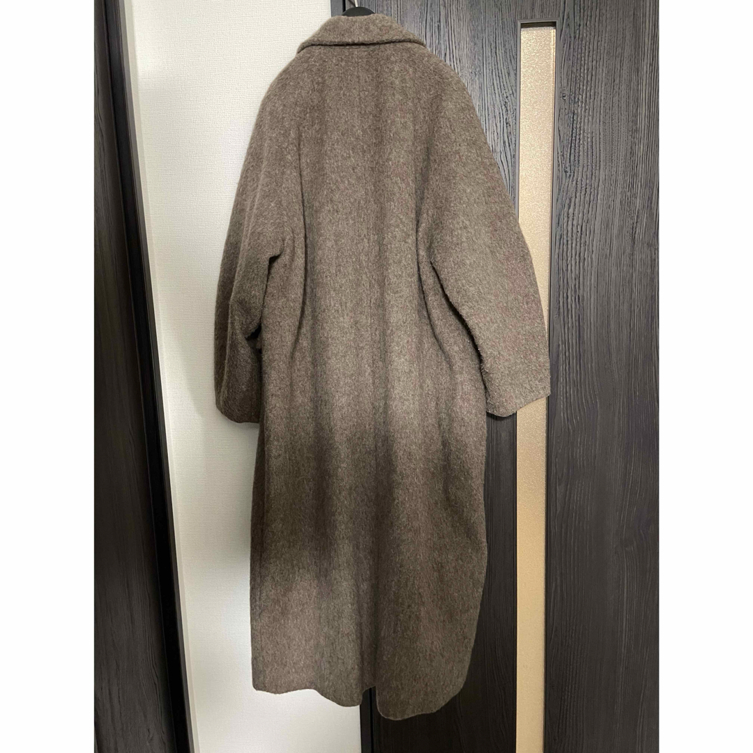 CLANE(クラネ)のCLANE DOUBLE WOOL LONG COAT ブラウン レディースのジャケット/アウター(ロングコート)の商品写真