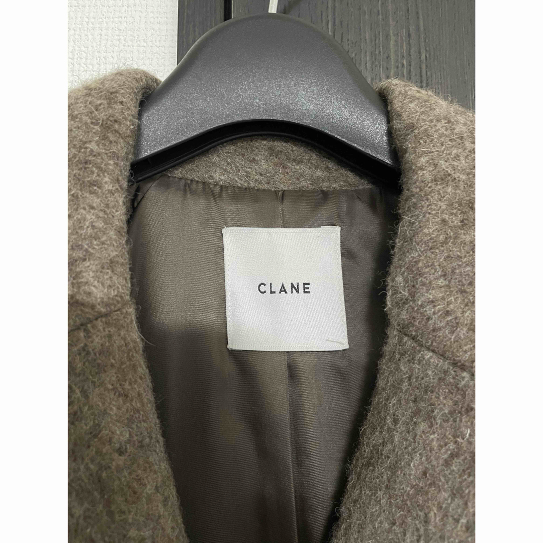 CLANE(クラネ)のCLANE DOUBLE WOOL LONG COAT ブラウン レディースのジャケット/アウター(ロングコート)の商品写真