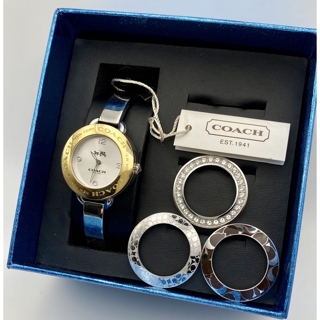 COACH - COACH コーチCA.97.7.14.1149Sバングルウォッチシルバー COACH - COACH コーチCA.97.7.14.1149Sバングルウォッチシルバー