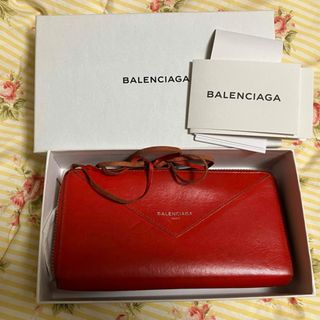 バレンシアガ(Balenciaga)のバレンシアガ　長財布　赤(財布)