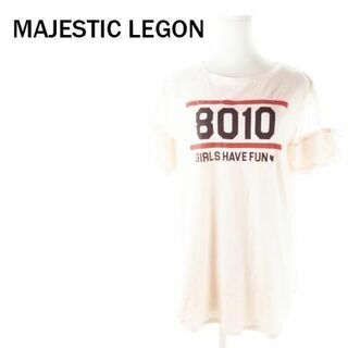 マジェスティックレゴン(MAJESTIC LEGON)のマジェスティックレゴン Tシャツ チュール リボン M 230329AO14A(Tシャツ(半袖/袖なし))