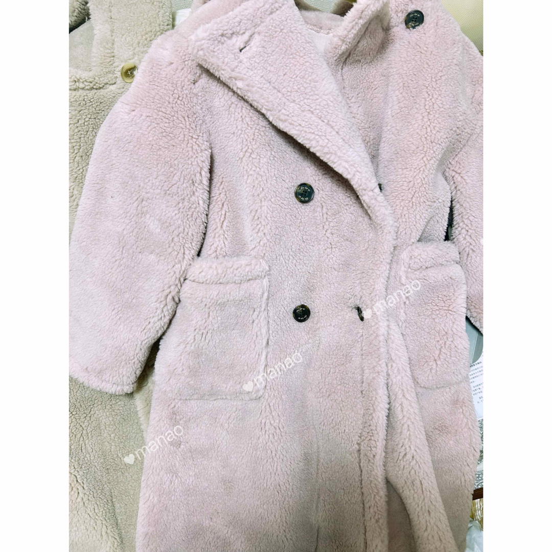 Her lip to(ハーリップトゥ)のFleur Shearling Boa Coat misty pink レディースのジャケット/アウター(毛皮/ファーコート)の商品写真