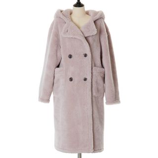 ハーリップトゥ(Her lip to)のFleur Shearling Boa Coat misty pink(毛皮/ファーコート)