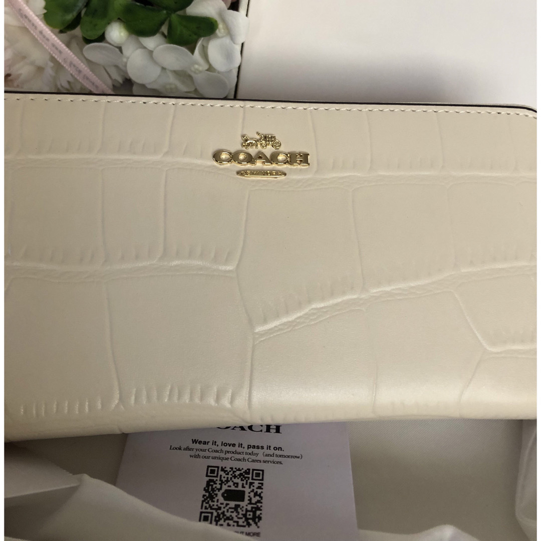 COACH - 新品未使用 COACHコーチ長財布 レディースメンズクロコ型押し