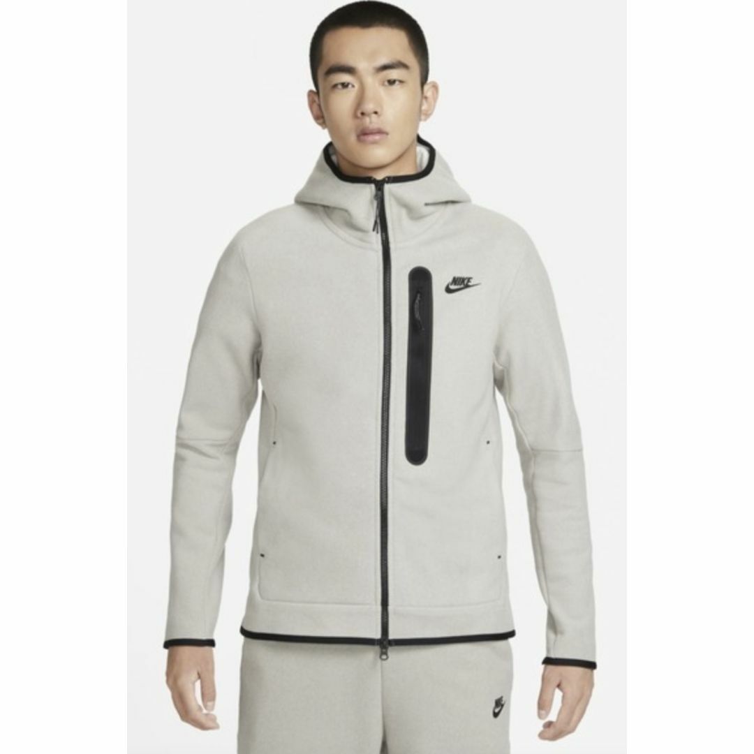 ラウンド  ナイキ - NIKE フルジップ XL グレー パーカー テックフリース トップス