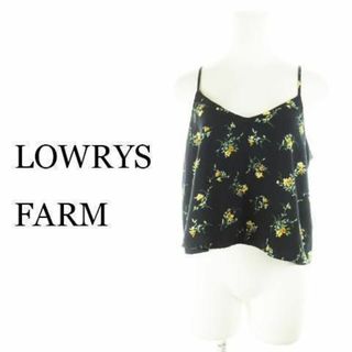 LOWRYS FARM - ローリーズファーム キャミソール ブラウス 花柄 黒 230330AH15A