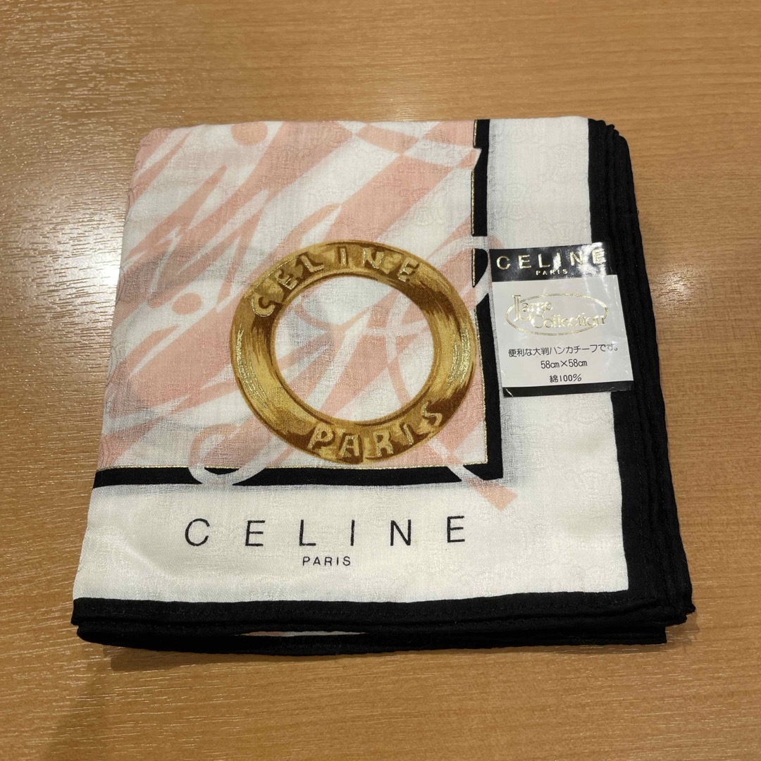 celine(セリーヌ)のセリーヌ大判ハンカチーフピンク レディースのファッション小物(ハンカチ)の商品写真