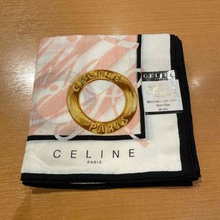 セリーヌ(celine)のセリーヌ大判ハンカチーフピンク(ハンカチ)