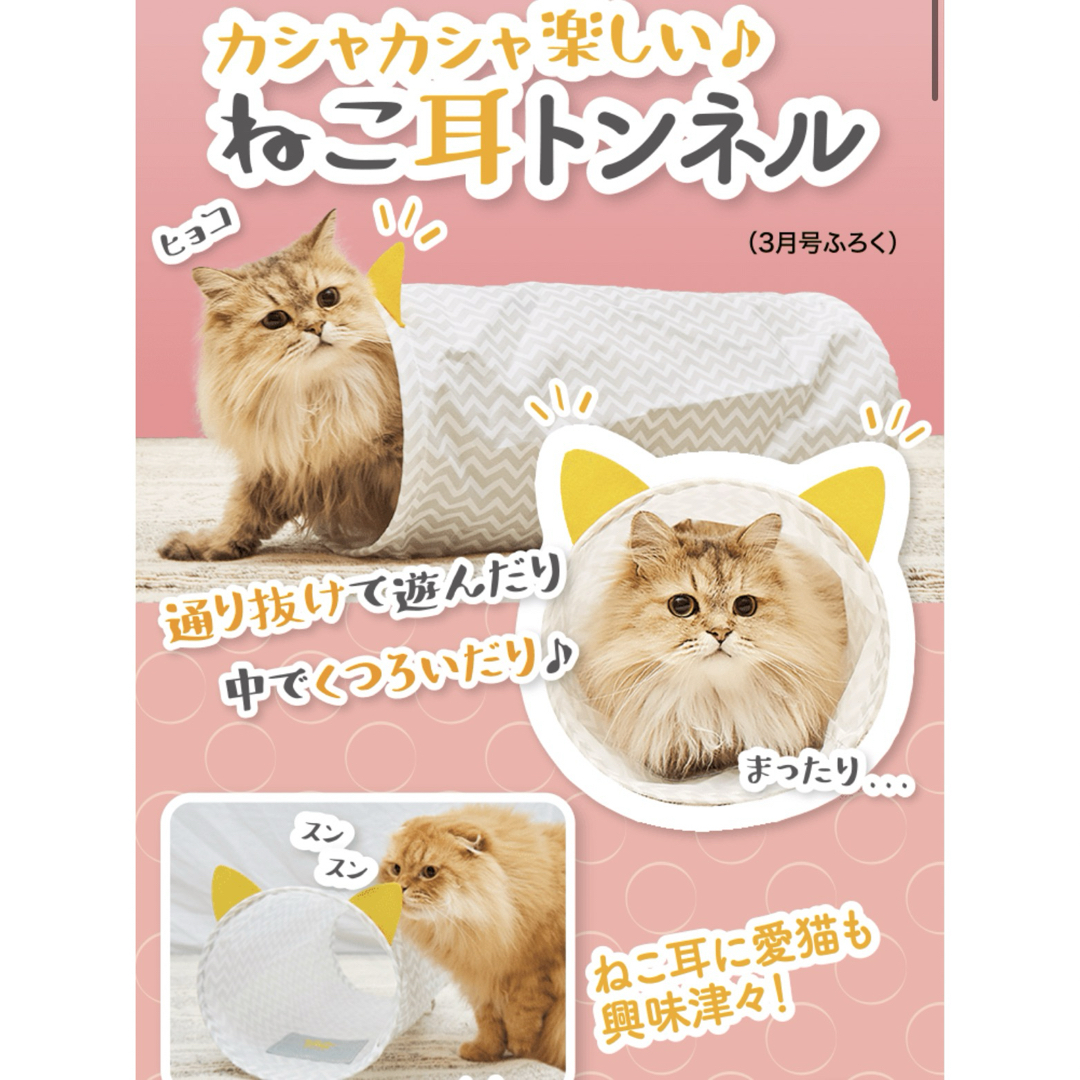 Benesse(ベネッセ)のねこ耳トンネル その他のペット用品(猫)の商品写真