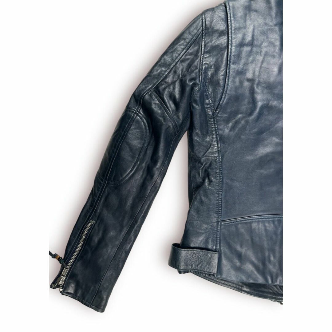 J.LINDEBERG(ジェイリンドバーグ)のBLK DNM LEATHER JACKET-5 限定 ショーン・ホワイト メンズのジャケット/アウター(ライダースジャケット)の商品写真