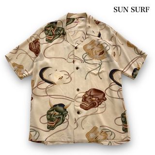 サンサーフ(Sun Surf)の【SUN SURF】サンサーフ 能面 アロハシャツ ハワイアンシャツ 壁縮緬(シャツ)