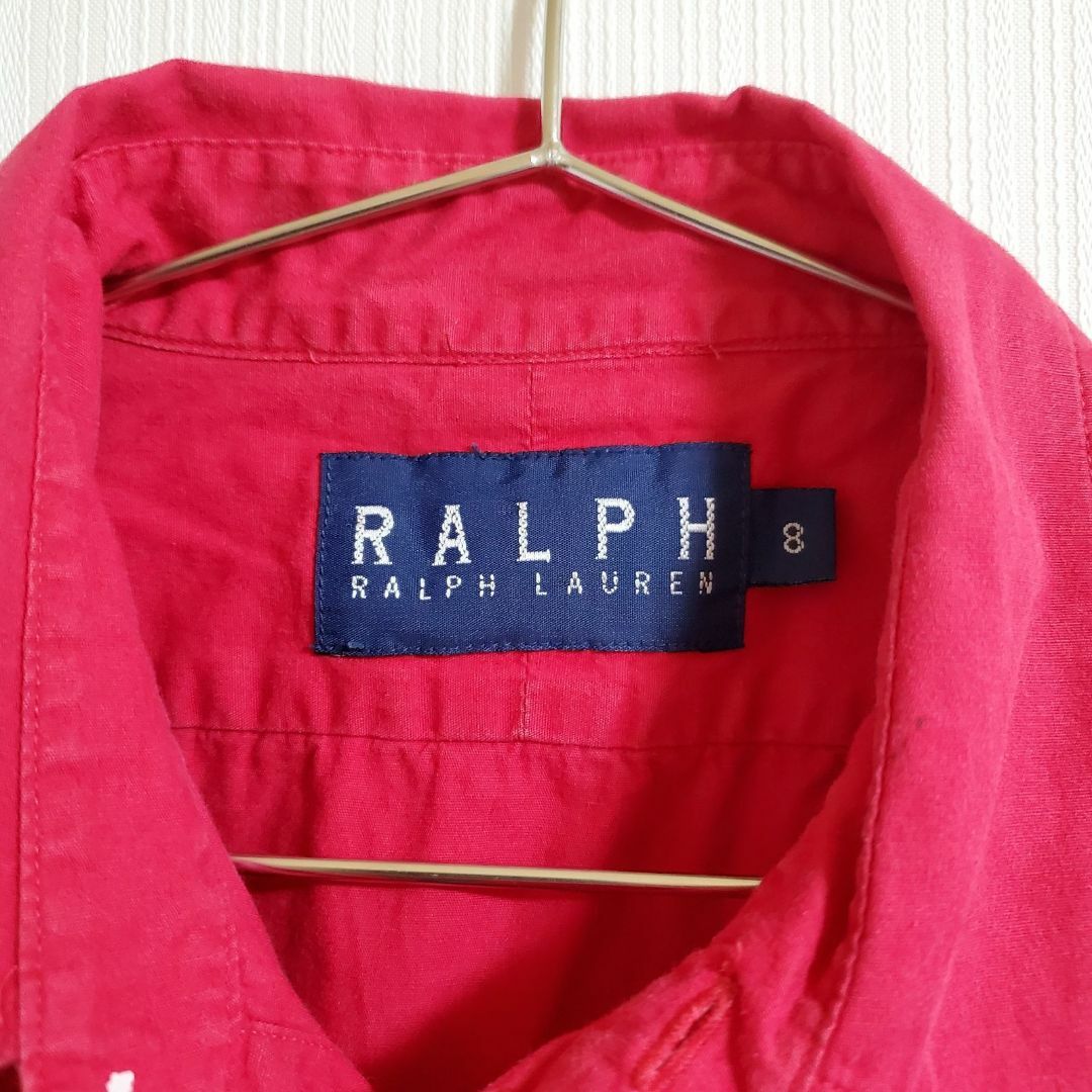 POLO RALPH LAUREN(ポロラルフローレン)のRALPH LAUREN シャツ ポロシャツ  ピンク系 サイズ8【CT18】 メンズのトップス(シャツ)の商品写真