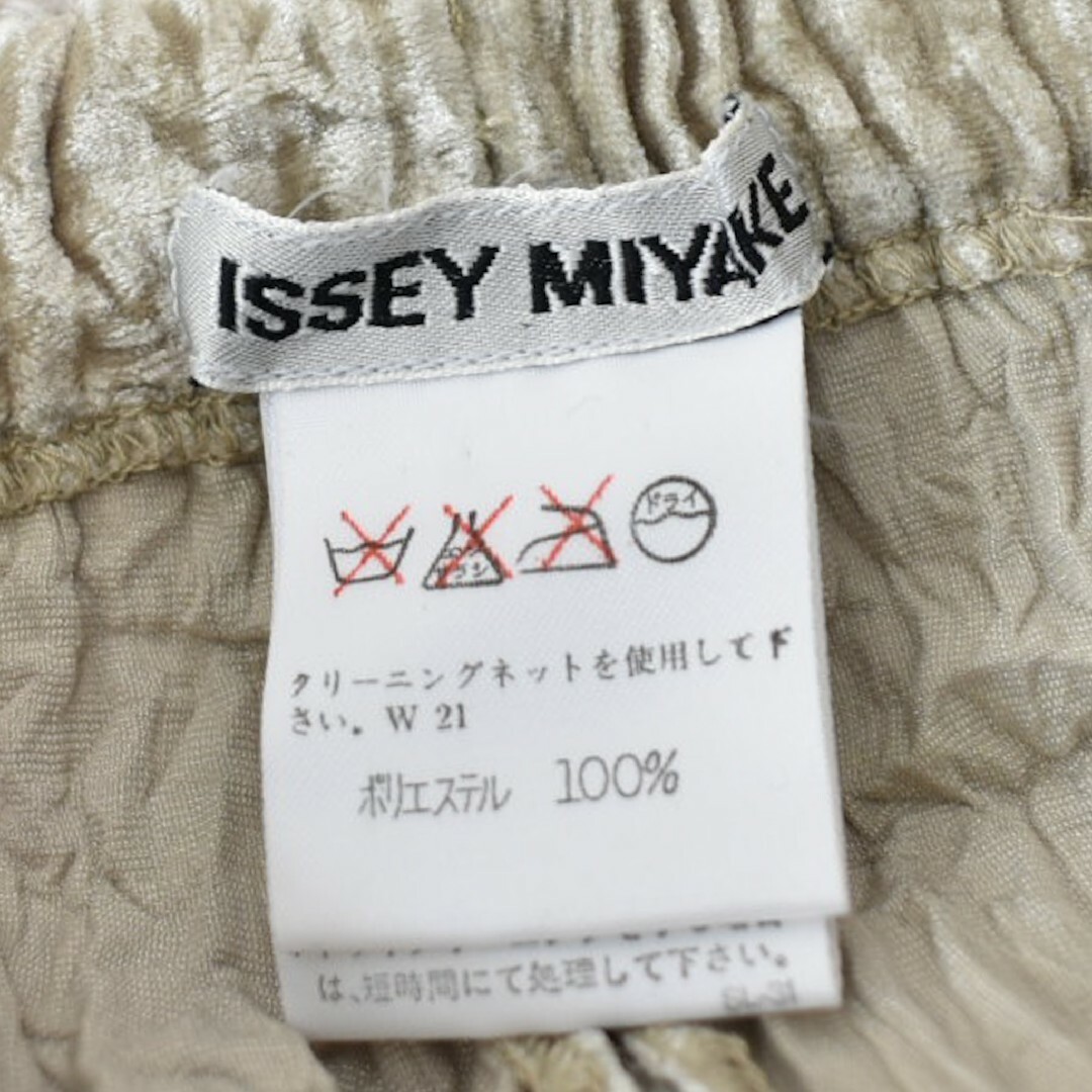 ISSEY MIYAKE(イッセイミヤケ)の★ 1994年 イッセイミヤケ ★ ベロア 皺プリーツパンツ プリーツプリーズ レディースのパンツ(その他)の商品写真