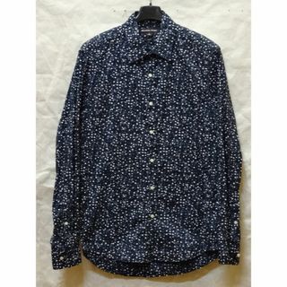 マイケルコース(Michael Kors)のMICHAEL KORS 長袖 プリントシャツ SLIM FIT Blue S(シャツ)