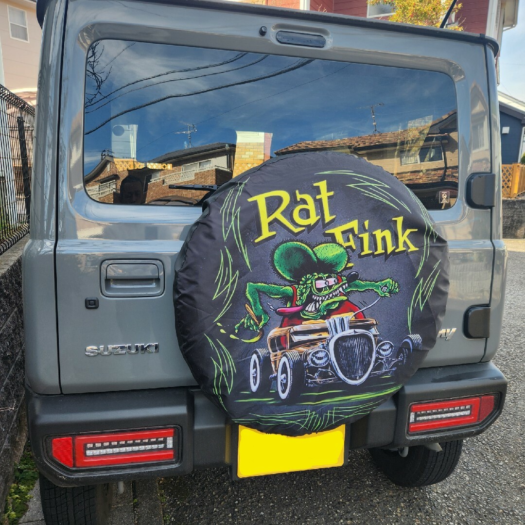 スペアタイヤカバー　Rat　Fink 自動車/バイクの自動車(汎用パーツ)の商品写真