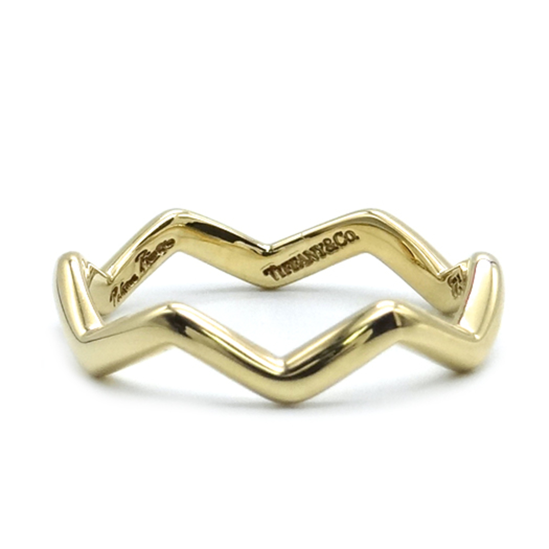 Tiffany & Co. - ティファニー ジグザグ リング 約12号 K18YG Tiffany & Co. - ティファニー ジグザグ リング 約12号 K18YG