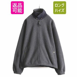 ラルフローレン(Ralph Lauren)の90s ポロ ラルフローレン フリース スイングトップ ジャケット メンズ L / 古着 90年代 オールド POLO ジャンパー フルジップ ブルゾン 灰(ブルゾン)