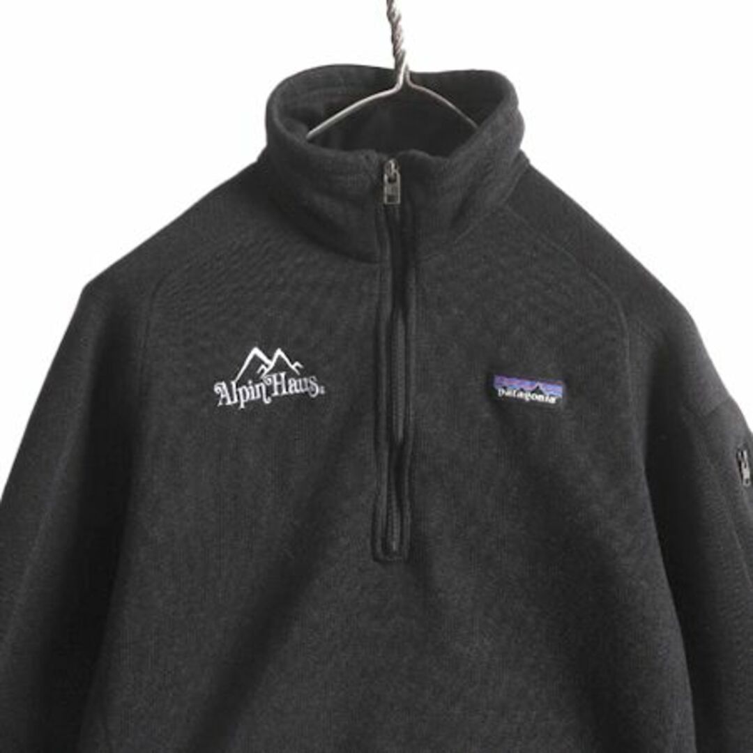 patagonia(パタゴニア)の19年製 パタゴニア ベターセーター ハーフジップ レディース S Patagonia アウトドア フリース ジャケット プルオーバー ブルゾン 企業 黒 レディースのジャケット/アウター(ブルゾン)の商品写真