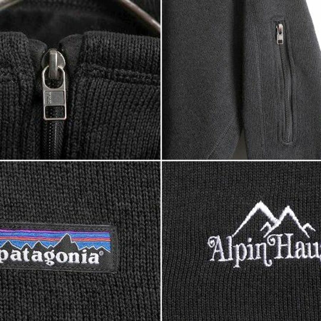 patagonia(パタゴニア)の19年製 パタゴニア ベターセーター ハーフジップ レディース S Patagonia アウトドア フリース ジャケット プルオーバー ブルゾン 企業 黒 レディースのジャケット/アウター(ブルゾン)の商品写真