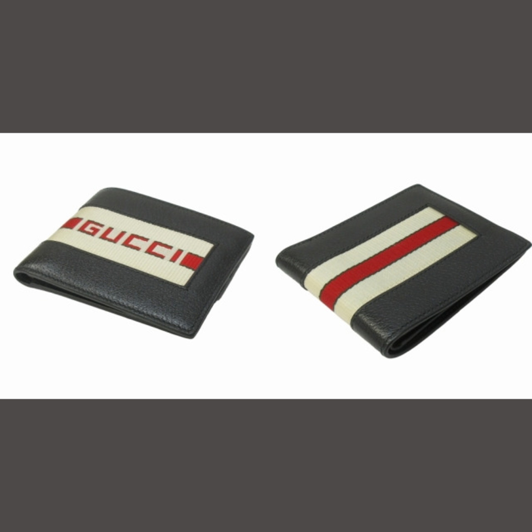 Gucci - グッチ シェリーライン ウェブリボン ロゴ 二つ折り財布 Gucci - グッチ シェリーライン ウェブリボン ロゴ 二つ折り財布