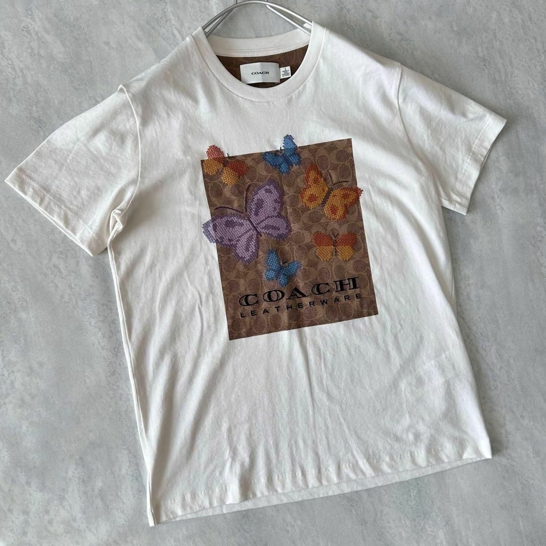 COACH(コーチ)のcoachコーチ Tシャツ シグネチャー バタフライ 蝶刺繍 男女兼用 メンズのトップス(Tシャツ/カットソー(半袖/袖なし))の商品写真