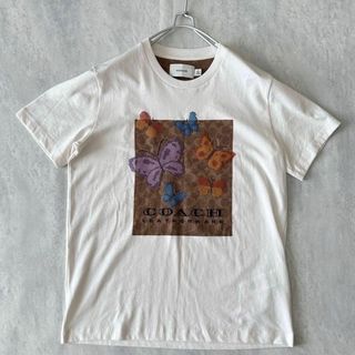 コーチ(COACH)のcoachコーチ Tシャツ シグネチャー バタフライ 蝶刺繍 男女兼用(Tシャツ/カットソー(半袖/袖なし))