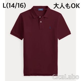 ラルフローレン(Ralph Lauren)の【新品】ラルフローレン ポロシャツ ワインレッド L(Tシャツ/カットソー)