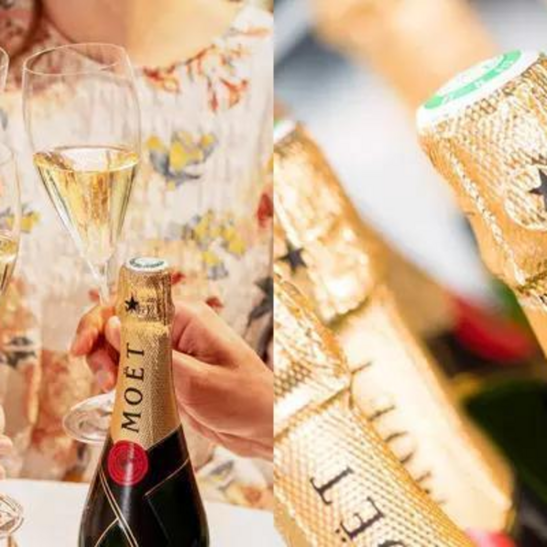 ギフトbox入り シャンパン モエ・エ・シャンドン ロゼ アンペリアル 食品/飲料/酒の酒(シャンパン/スパークリングワイン)の商品写真