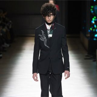 DIOR HOMME - ディオール グレーと黒のボーダー ニット帽の通販 by ラ