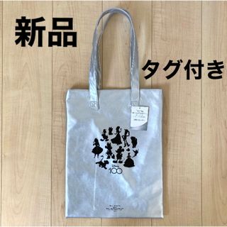 ディズニー(Disney)の新品 タグ付き ディズニー 100周年 シルバートート DAISO(トートバッグ)