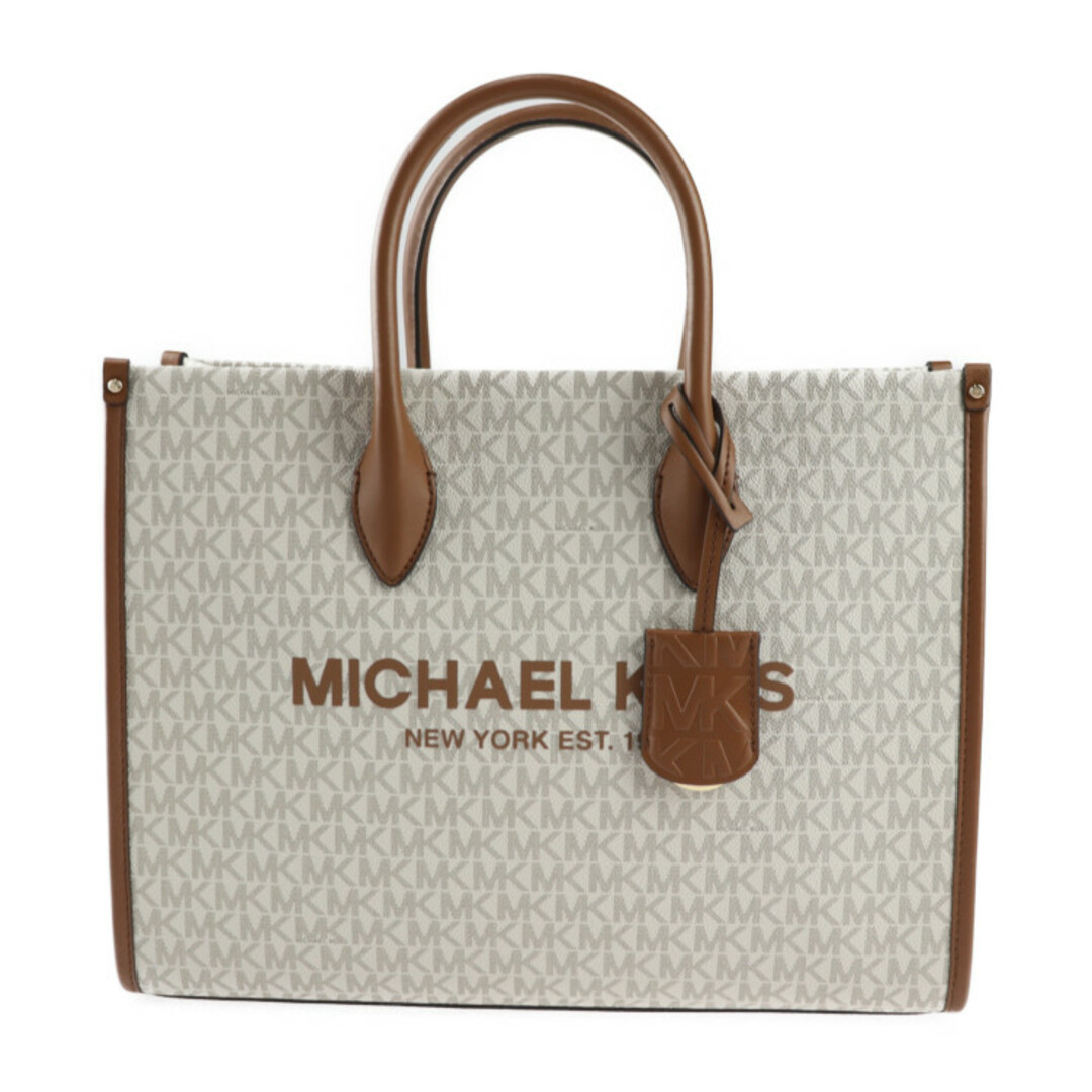 Michael Kors(マイケルコース)のMichael Kors マイケルコース  MIRELLA MD EW TOTE ハンドバッグ 35F2G7ZT2B PVC レザー  バニラ   2WAY トートバッグ ショルダーバッグ 【本物保証】 レディースのバッグ(ハンドバッグ)の商品写真