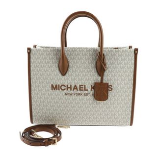 マイケルコース(Michael Kors)のMichael Kors マイケルコース  MIRELLA MD EW TOTE ハンドバッグ 35F2G7ZT2B PVC レザー  バニラ   2WAY トートバッグ ショルダーバッグ 【本物保証】(ハンドバッグ)