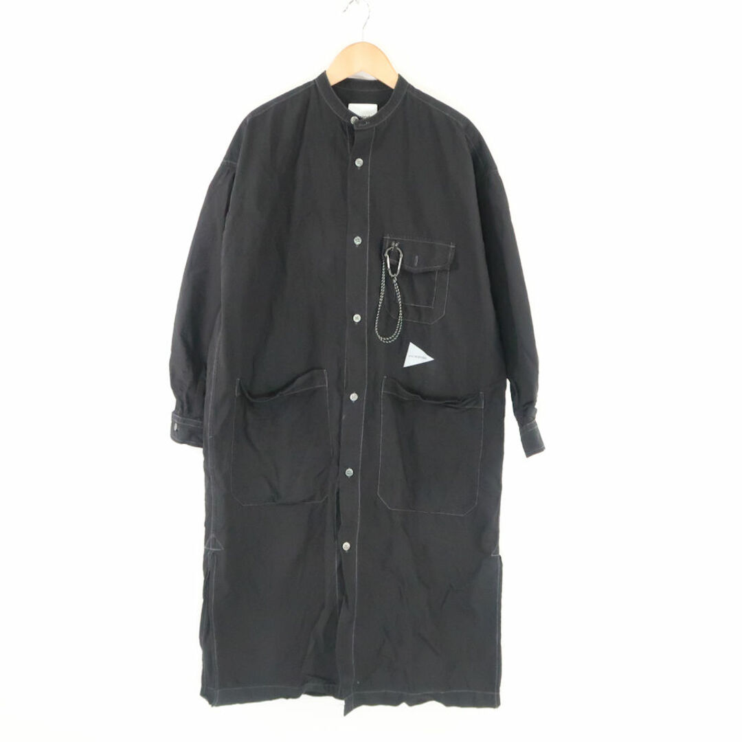 and wander(アンドワンダー)の美品 and wander アンドワンダー 574-3183048 CORDURA typewriter long shirt コーデュラタイプライター シャツ S オーガニックコットン、ナイロン 長袖 ロング トップス アウトドア AU2404A77  レディースのレディース その他(その他)の商品写真